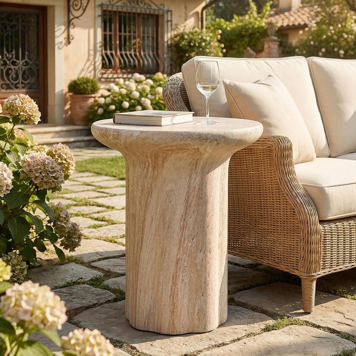 bijzettafel voor buiten tuin of balkontafel ontspannen in