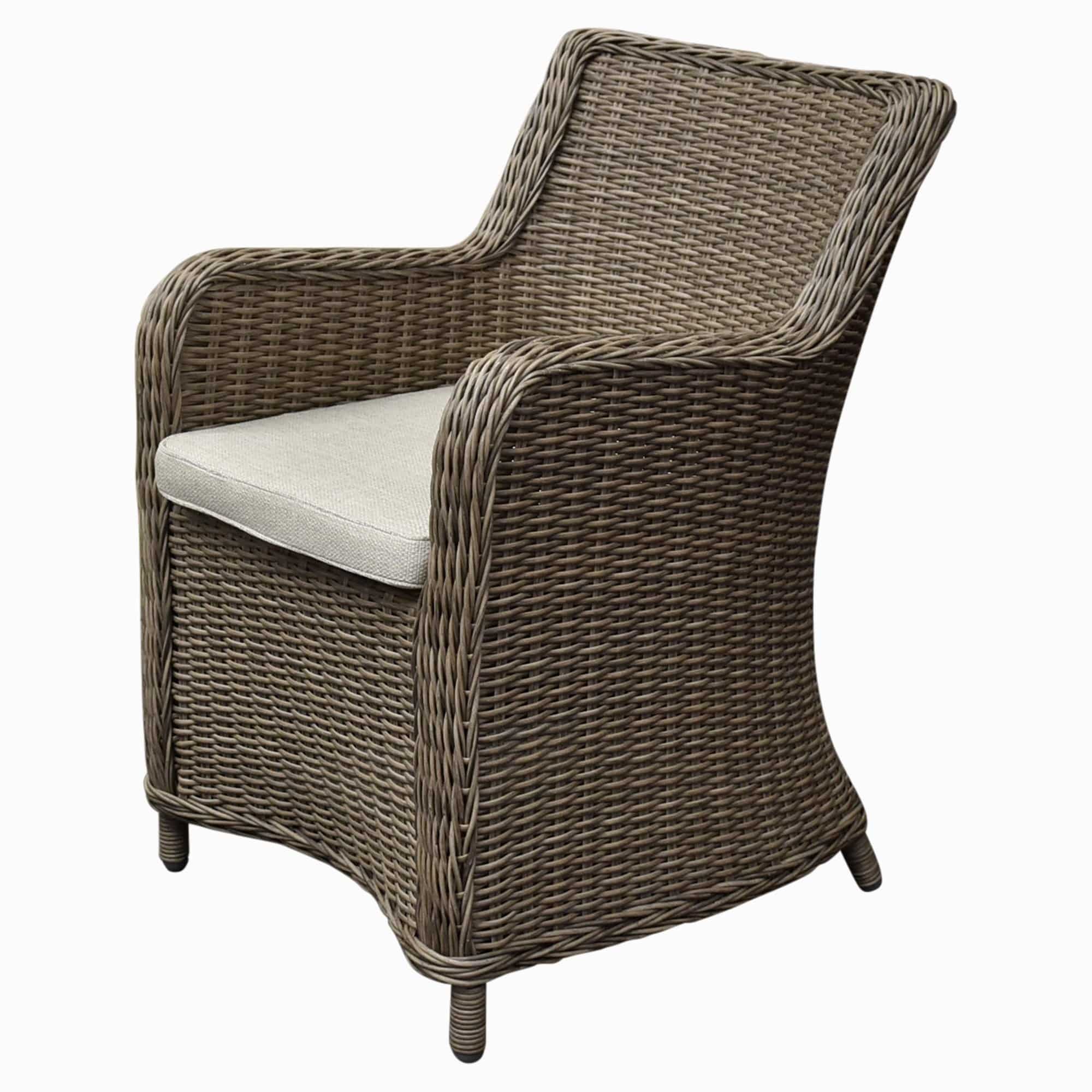 bilbao dining tuinstoel bruin wicker