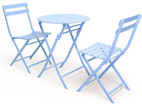 Bistroset 3-delig - Klaptafel met stoelen - Buiten genieten