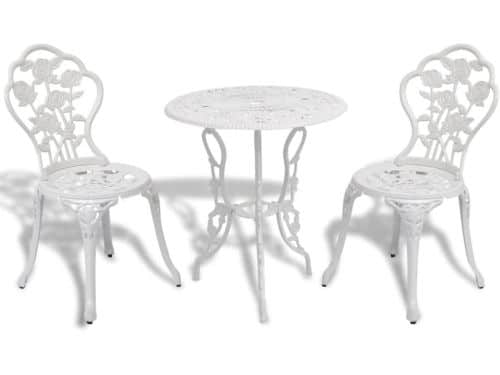 Bistroset Gegoten Aluminium - Balkonset Tuinmeubelen - Romantische Tuin