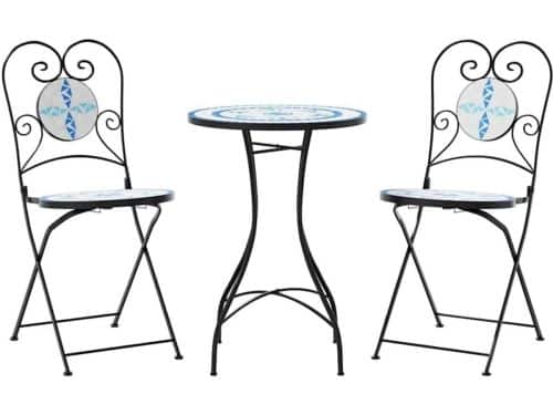 Bistroset IJzer Keramiek - Terras Set - Buiten Zitten