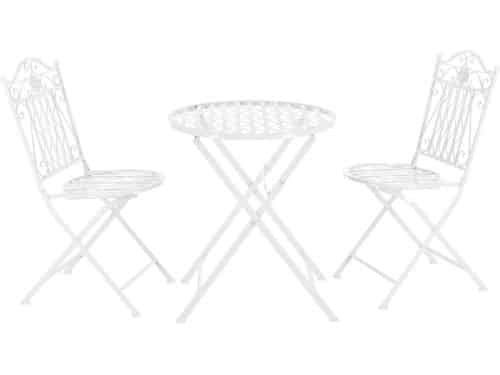 Bistroset Reene - Metalen Tuintafel - Met 2 Tuinstoelen