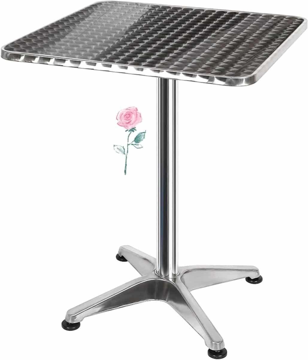 bistrotafel vierkant barkruk tafel ruimte besparen in