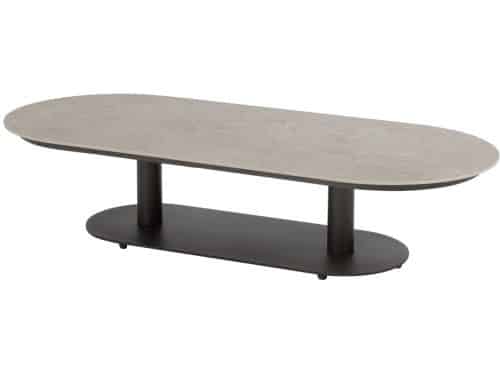 Boaz lounge tuintafel ovaal 150x65xH35 cm ceramic terre 4 Seasons