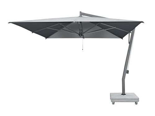 Borek | Capri Zweefparasol 350 x 350 cm Grafiet| Batyline Zwart