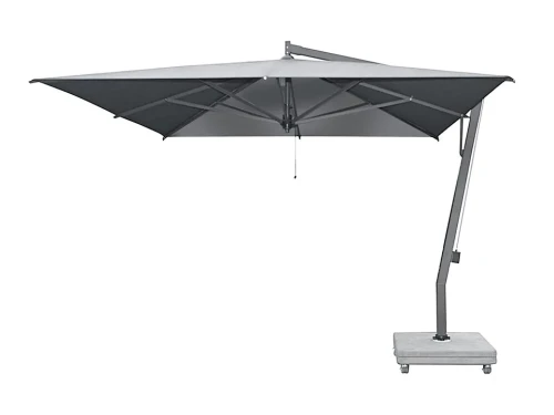Borek | Capri Zweefparasol 350 x 350 cm Grafiet| Batyline Zwart