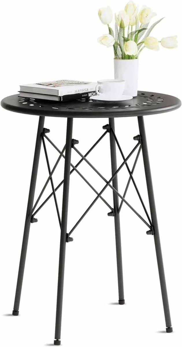 buiten bijzettafel kleine buitentafel ronde tafel tuin en