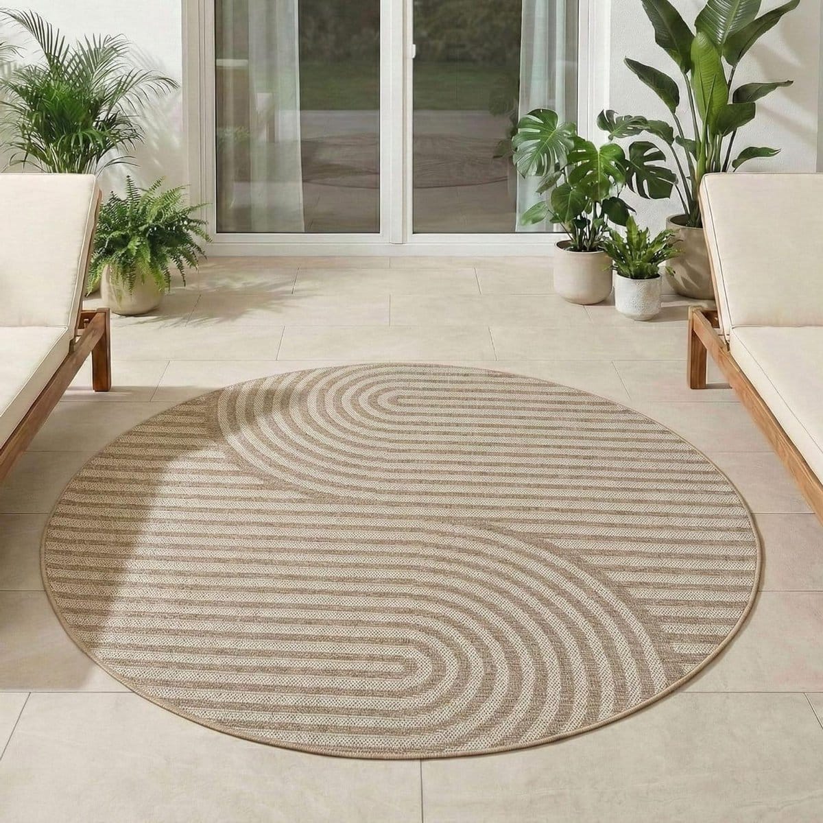 buiten tapijt rond terras kleed balkon decoratie
