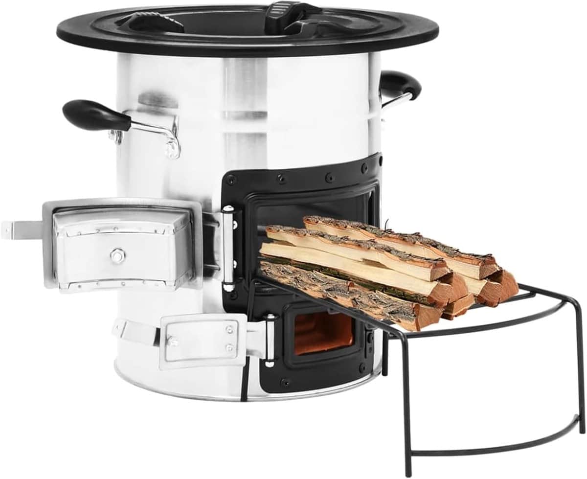 buitenhaard terrashaard kachel buiten koken uitschuifbare plank