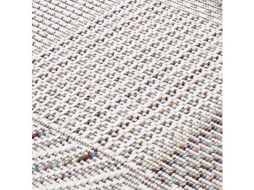 Buitenkleed 160x230 cm Crème Grijs Tegelpatroon - Waterdicht & Weerbestendig