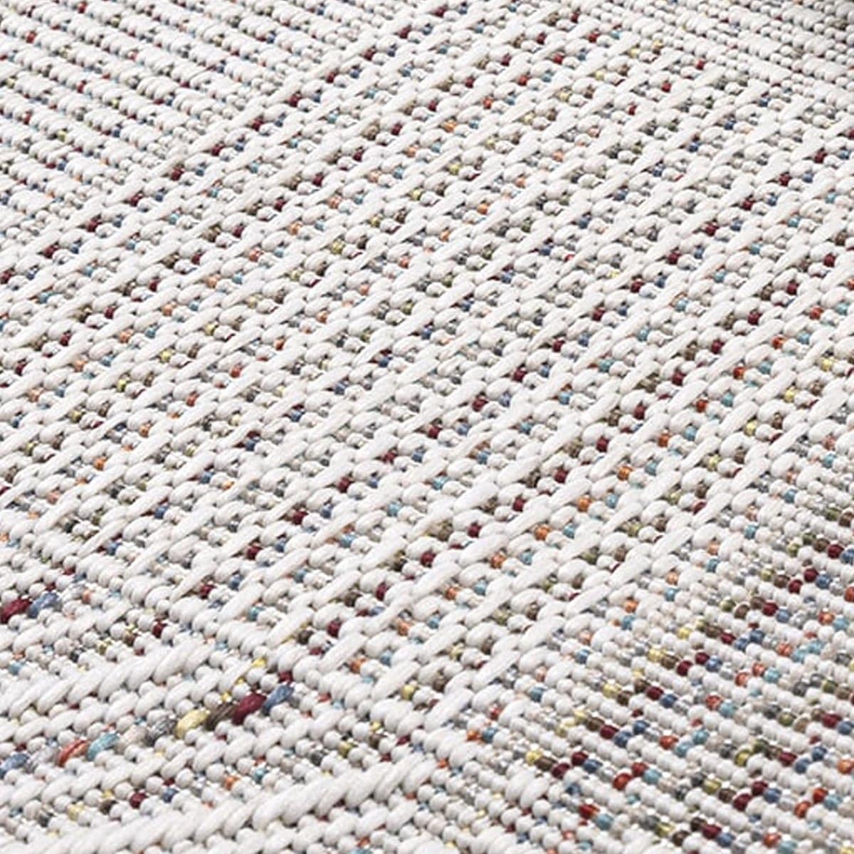 buitenkleed 160×230 cm crème grijs tegelpatroon waterdicht & weerbestendig