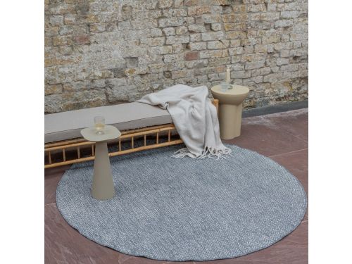 Buitenkleed Dahl Rond - Grijs - Dubbelzijdig - Rond 200