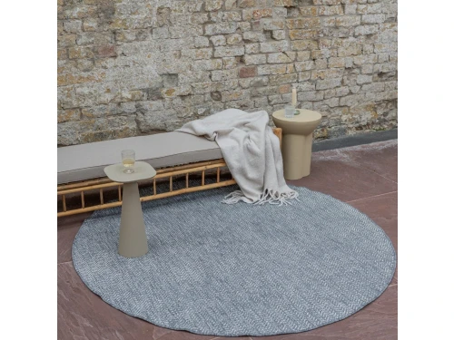 Buitenkleed Dahl Rond - Grijs - Dubbelzijdig - Rond 200