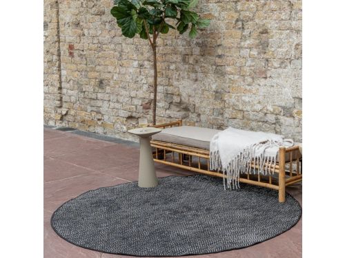 Buitenkleed Dahl Rond - Zwart - Dubbelzijdig - Rond 200