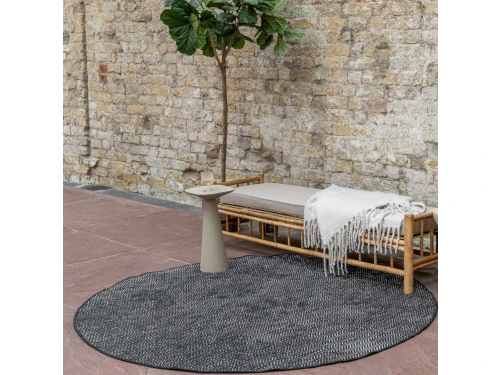 Buitenkleed Dahl Rond - Zwart - Dubbelzijdig - Rond 200