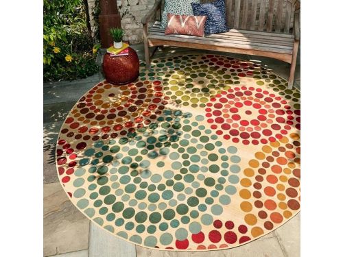 Buitenkleed Rond - Tuinkleed Waterdicht - Terras Aankleden - Vlekbestendig