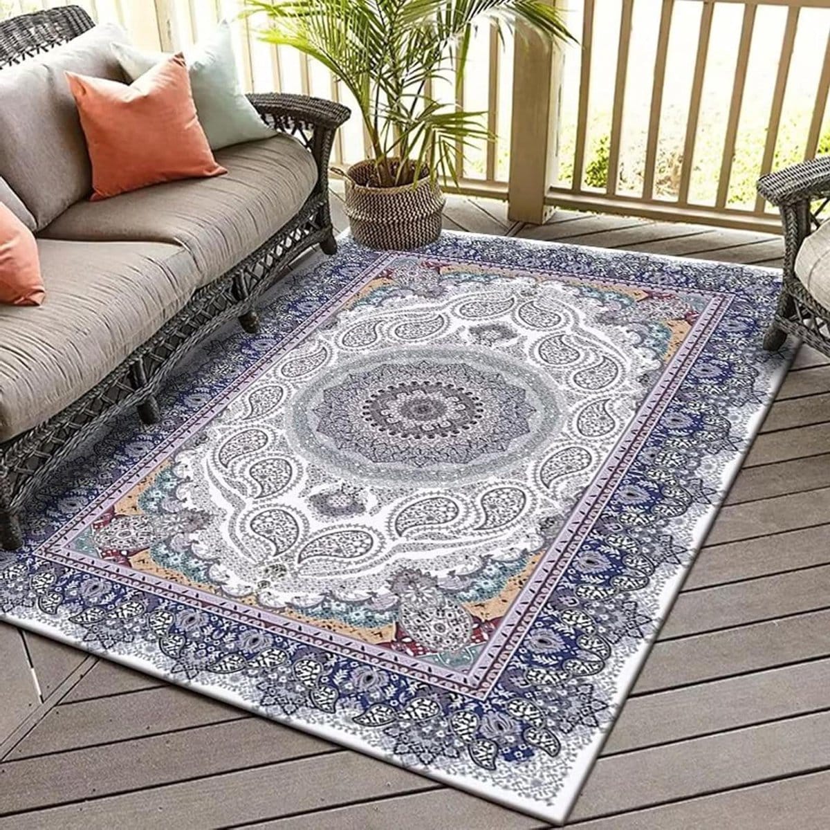 buitenkleed terras vloerkleed buiten terras decoratie vlekbestendig
