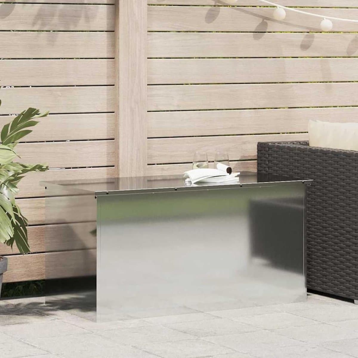 buitenopbergbox tuinbox dekbox terras balkon verzinkt staal
