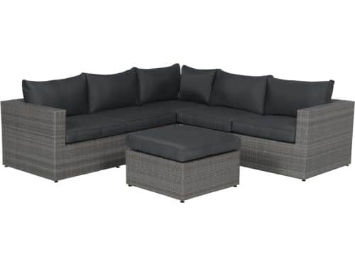 Cayman II lounge set 4-delig - organic grey/antraciet
