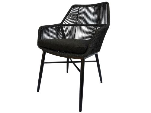 Chianti dining tuinstoel zwart rope - Gracebay 161