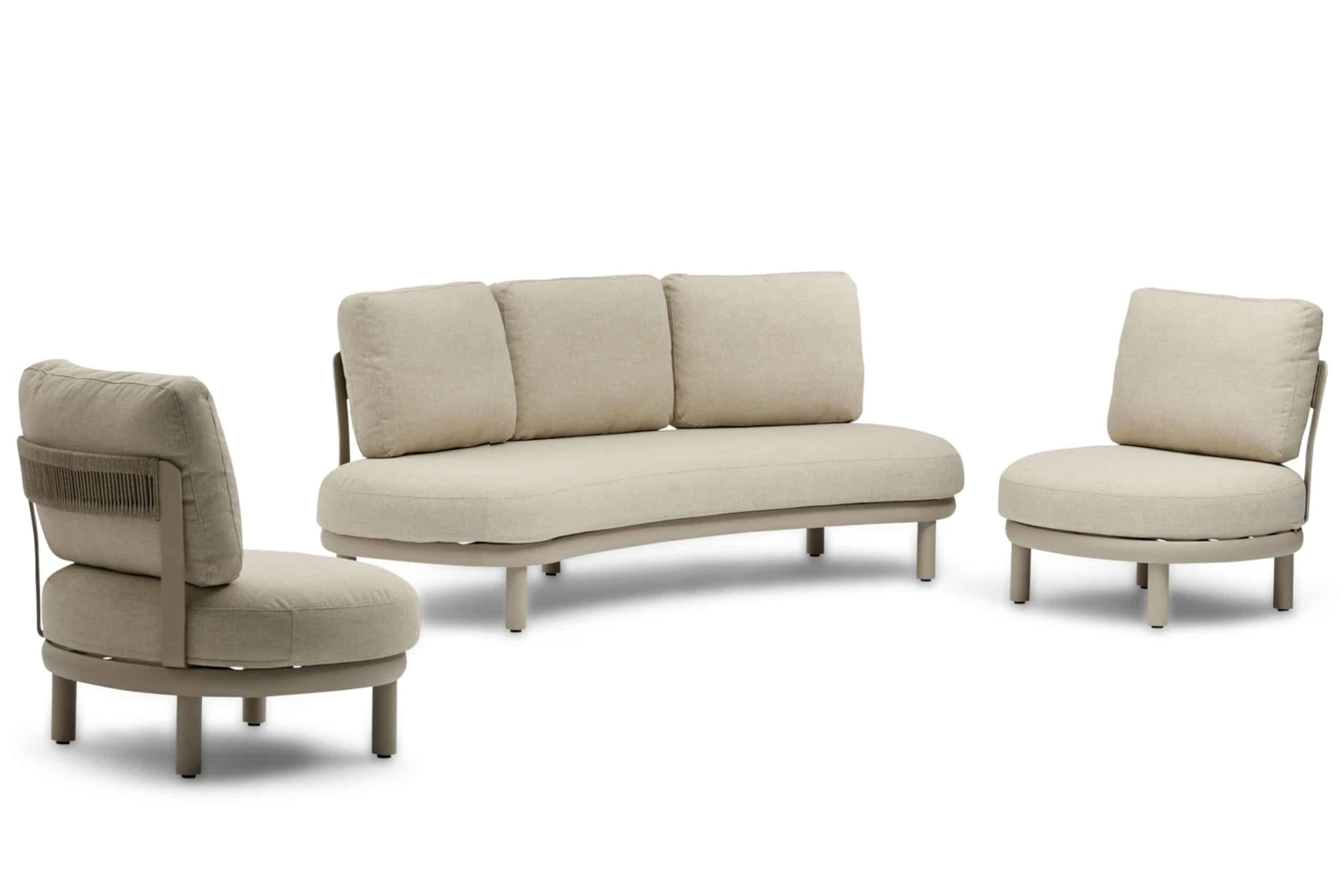 coco almara stoel bank loungeset 3 delig