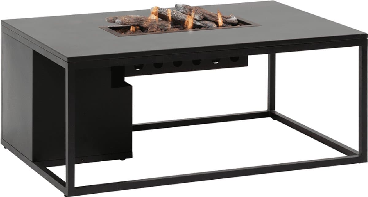 cosi fires vuurtafel cosiloft black / alu top (120