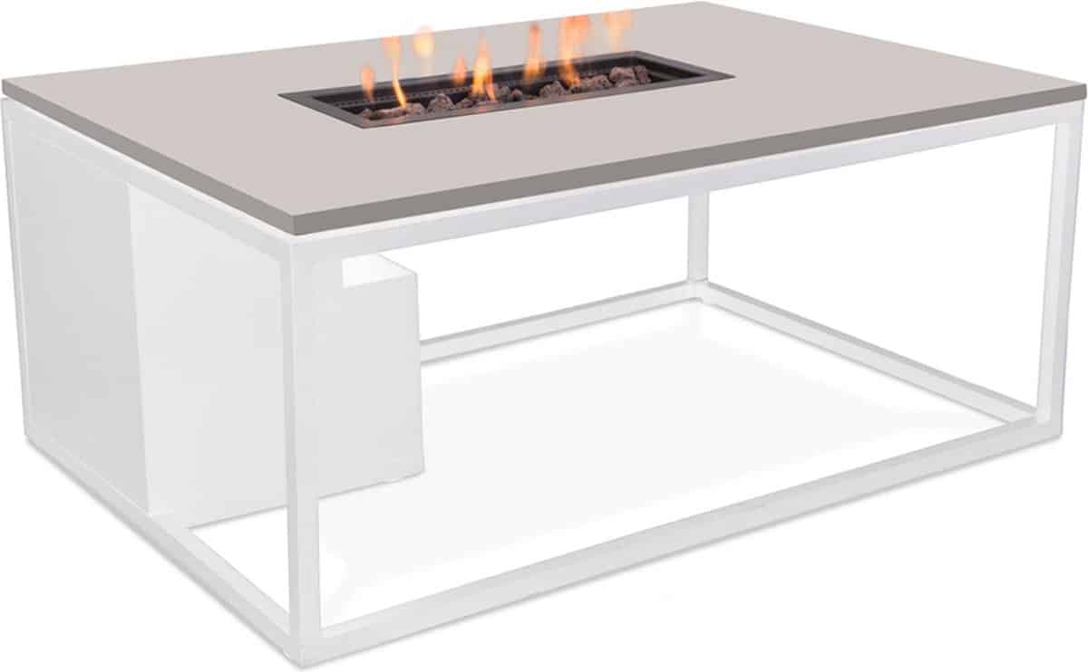 cosi fires vuurtafel cosiloft white / grey (120cm)