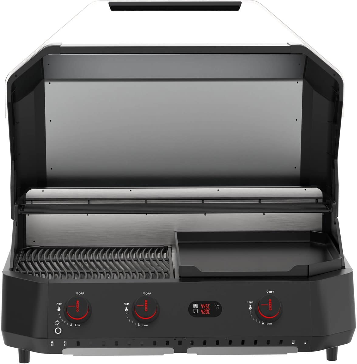 cozze® g 800 combo plancha grill 3 gasbranders gas