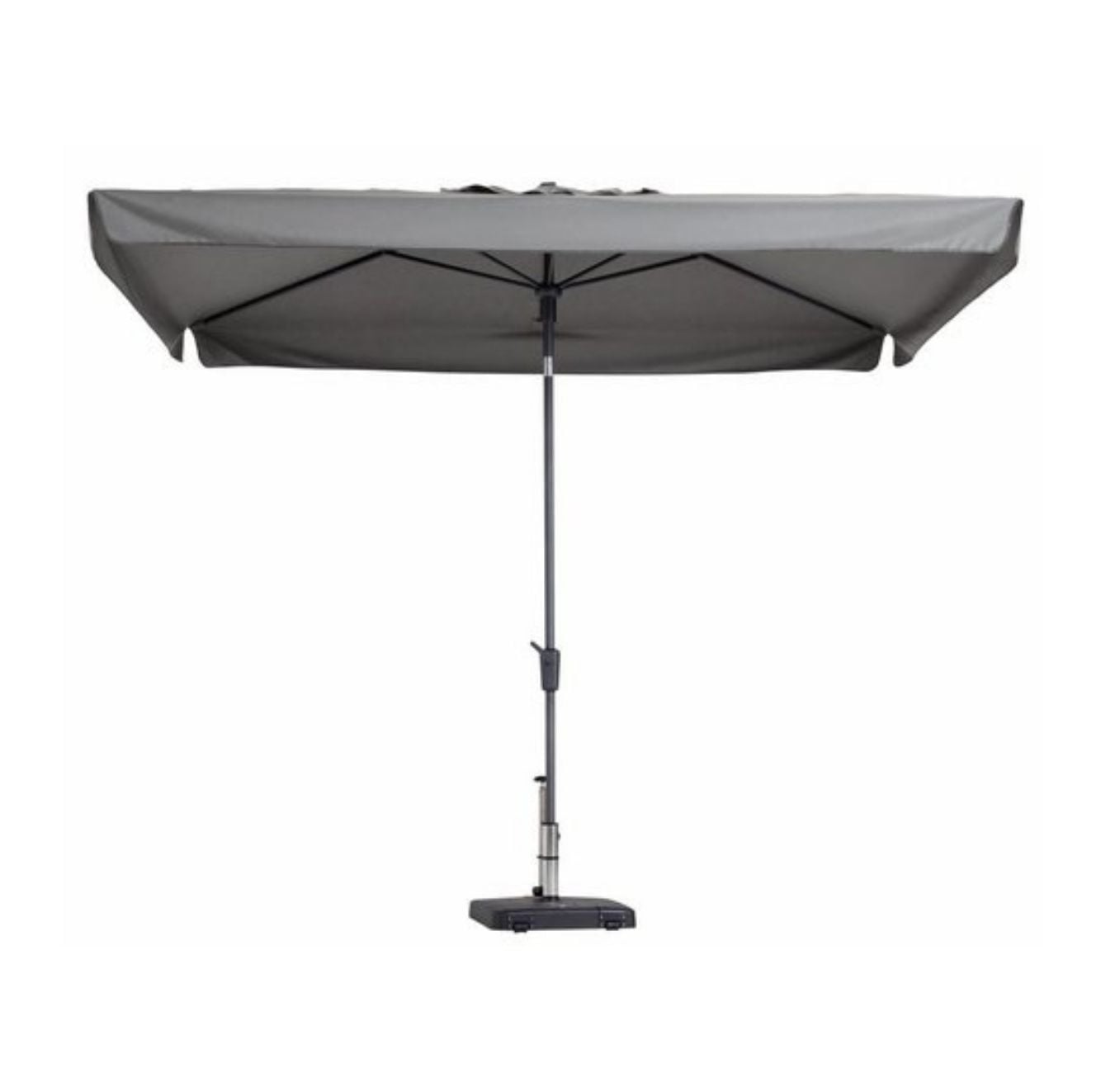 delos stokparasol 300x200cm | lichtgrijs