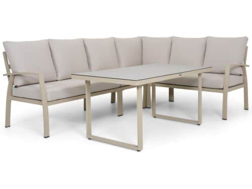 Dining Loungeset 5 personen Aluminium Zand/Beige Domani Furniture Ocean
