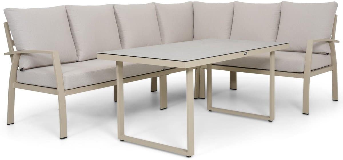 dining loungeset 5 personen aluminium zand/beige domani furniture ocean