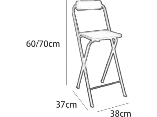 Draagbare Barkruk - Opklapbare Kruk - Flexibele Zithoogte - Compact