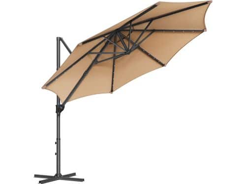 Draaibare Vrijdragende Paraplu - Zonnescherm - Terrasparasol - Stalen Frame