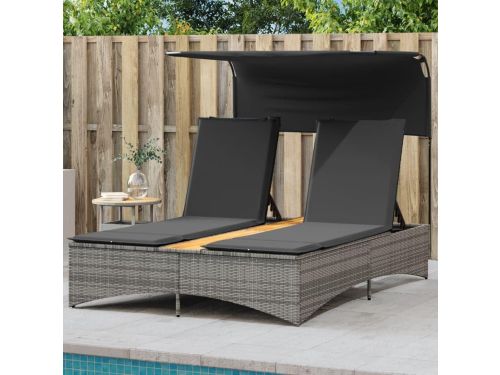 Dubbel ligbed - Loungebed met hemel - Ontspannen in de