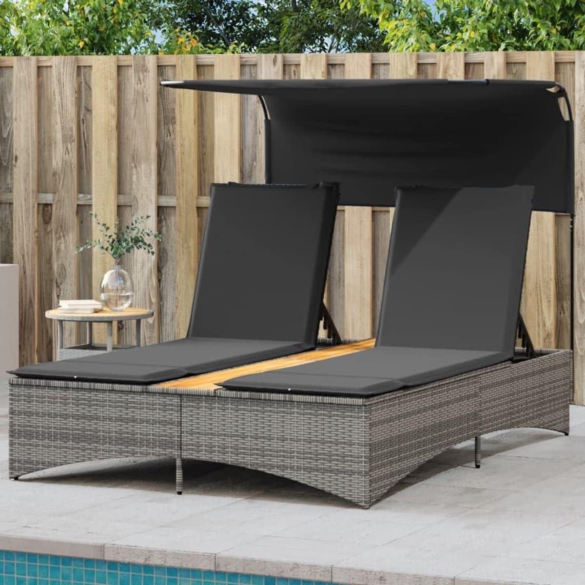 dubbel ligbed loungebed met hemel ontspannen in de