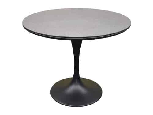 Flair dining tuintafel rond 90 cm antraciet keramiek