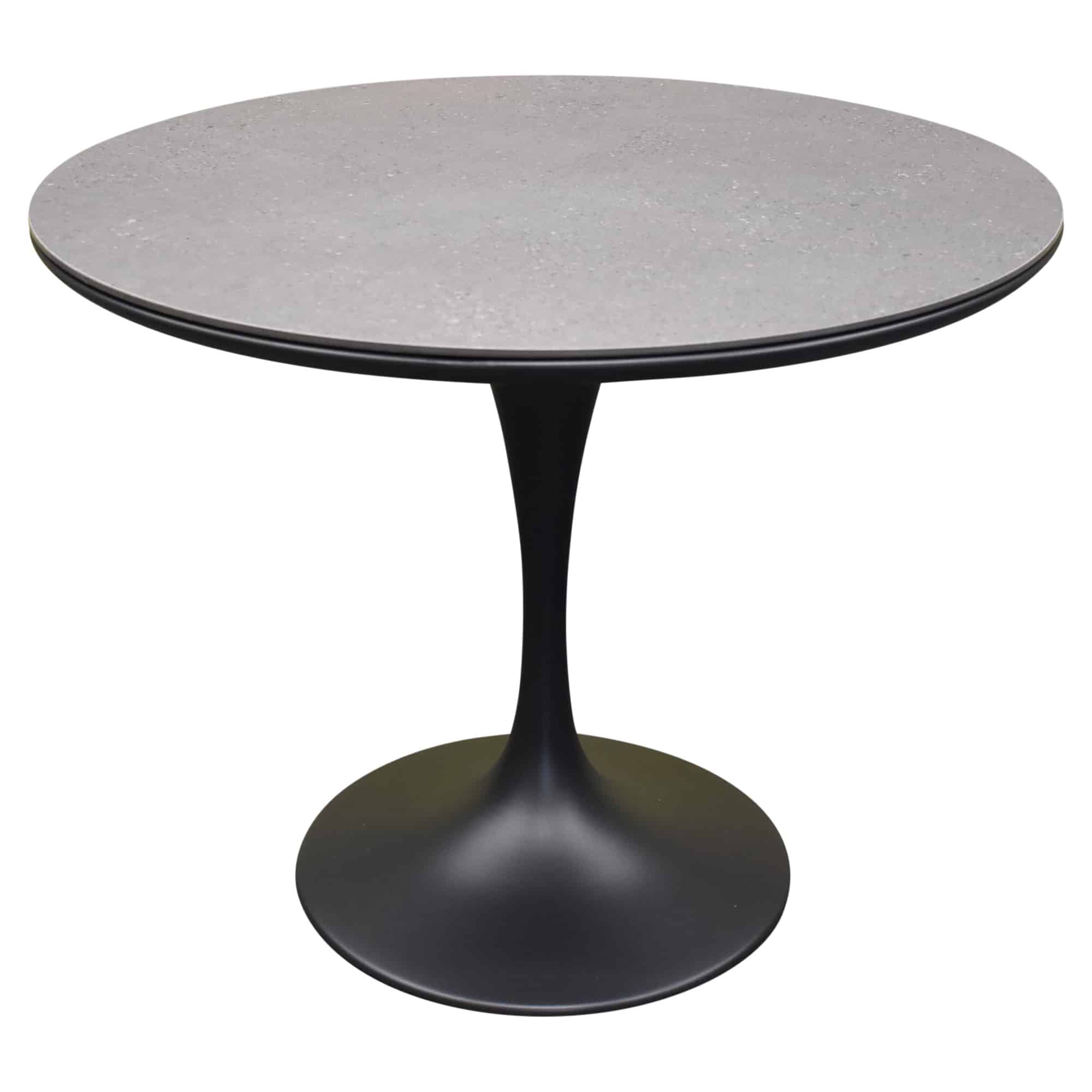 flair dining tuintafel rond 90 cm antraciet keramiek