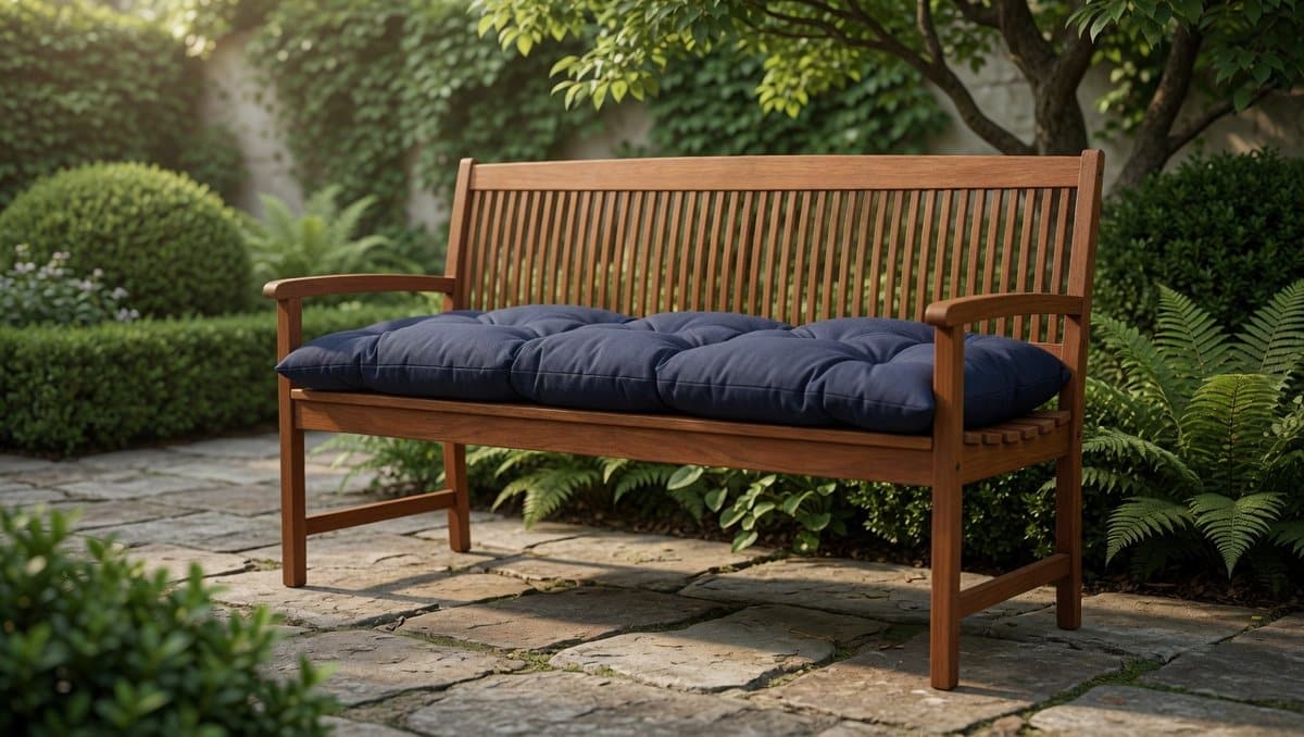 flair luxe tuinbank kussen 150x50x10 cm comfortabele waterafstotende zit