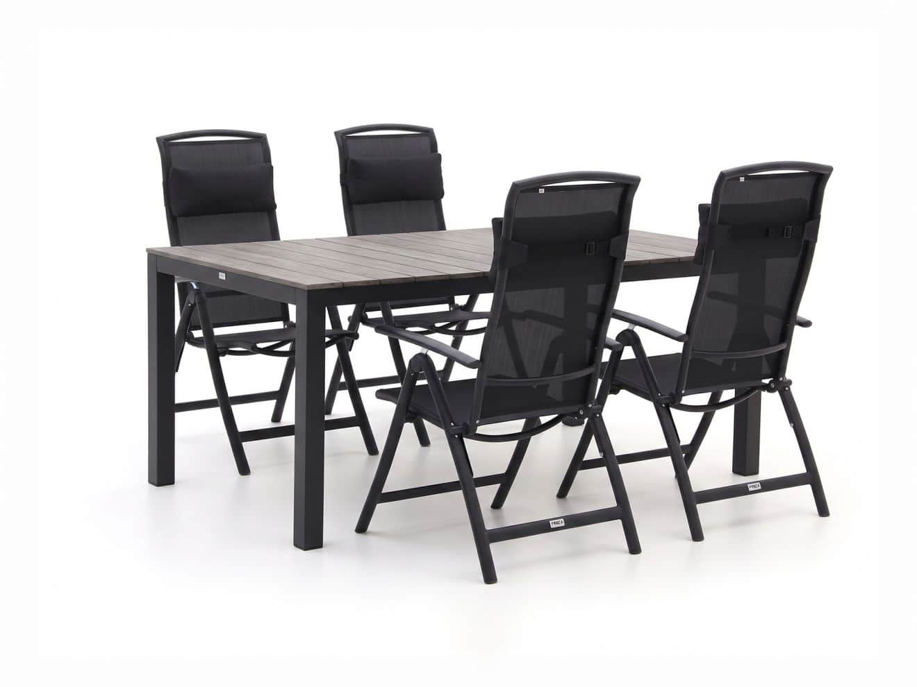 forza capri/fidenza 160cm dining tuinset 5 delig verstelbaar laagste prijsgarantie!