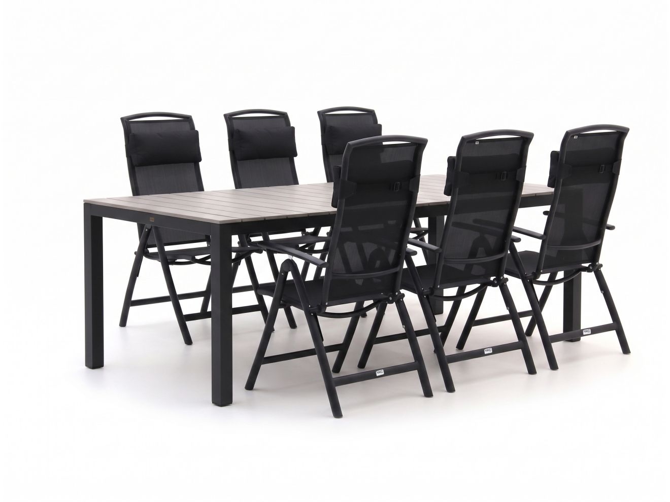 forza capri/fidenza 220cm dining tuinset 7 delig verstelbaar laagste prijsgarantie!