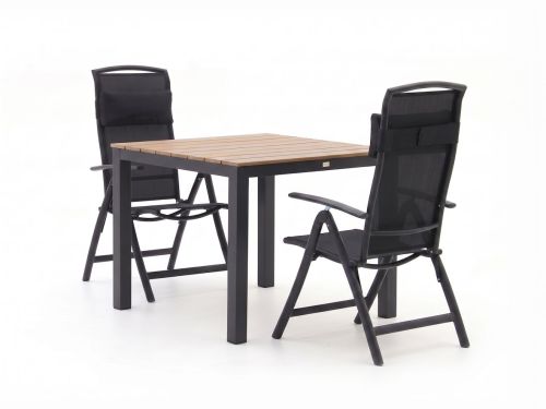 Forza Capri/Fidenza 90cm dining tuinset 3-delig verstelbaar - Laagste prijsgarantie!