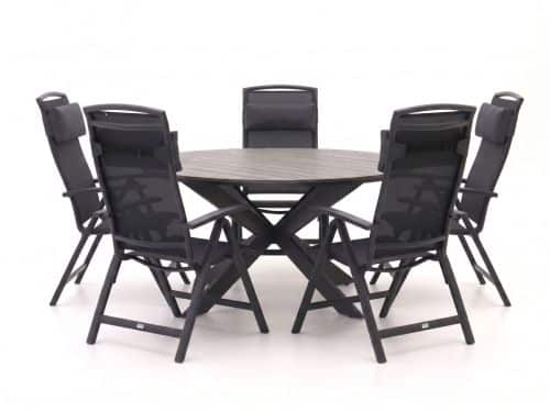 Forza Capri/Fidenza ø149cm dining tuinset 6-delig verstelbaar - Laagste prijsgarantie!