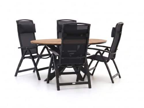 Forza Capri/Fidenza ovaal 180cm dining tuinset 7-delig verstelbaar - Laagste prijsgarantie!