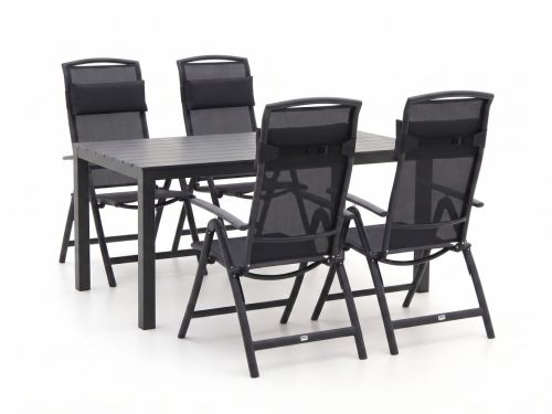 Forza Capri/Menzano 160cm dining tuinset 5-delig verstelbaar - Laagste prijsgarantie!