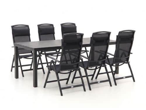 Forza Capri/Menzano 220cm dining tuinset 7-delig verstelbaar - Laagste prijsgarantie!