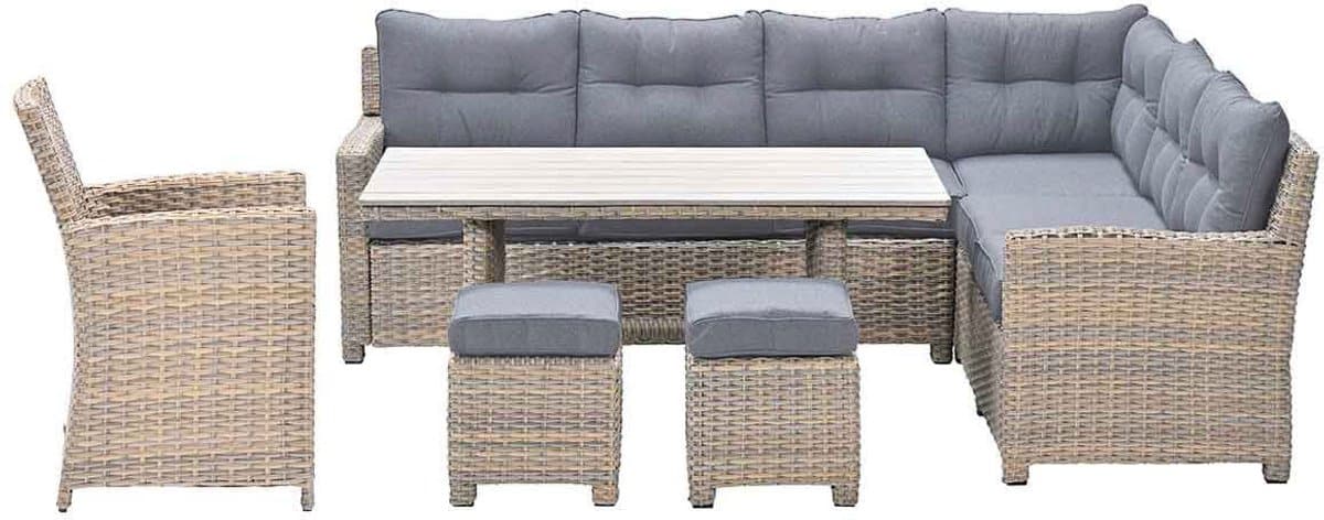 garden impressions alaska lounge dining set 6 delig rechts