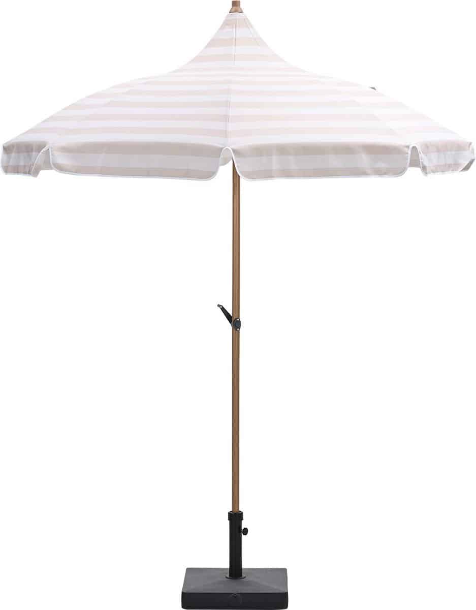 garden impressions aloha parasolset Ø200 cm ecru met voet