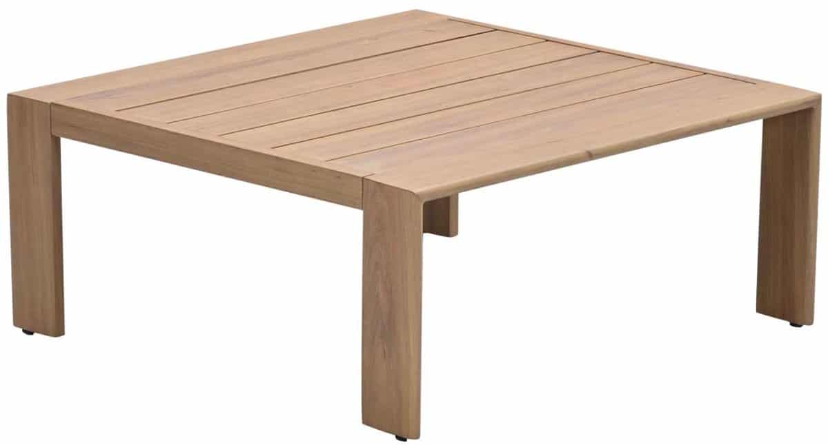 garden impressions ariane loungetafel 82x82xh35 cm light teak look