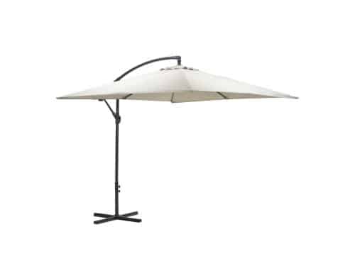 Garden Impressions Corfu parasol - 250x250 cm - carbon black - sand