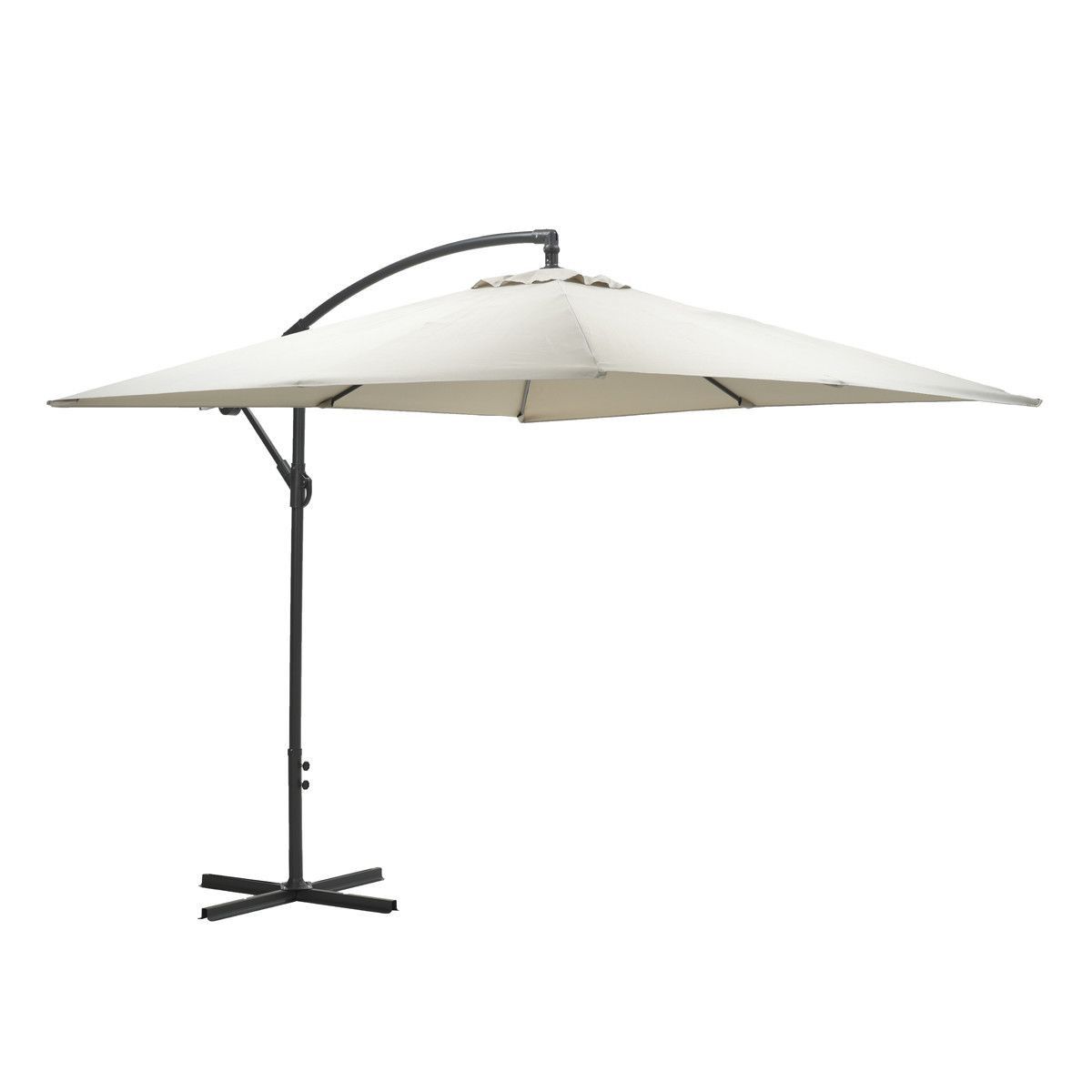 garden impressions corfu parasol 250×250 cm carbon black sand